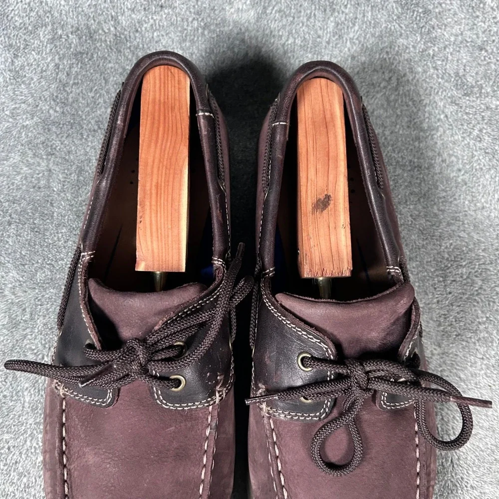 Nunn Bush Boat Shoes Leathe Brown Leather Comfort Gel 3.0 Mens 10.5 M